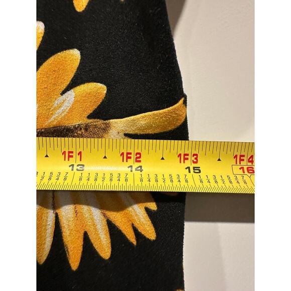 Unique Size 8 Spaghetti Strap Mini A-Line Dress Sunflower Floral Yellow Summer - Picture 7 of 10